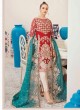 Red Georgette Designer Pakistani Suit Imrozia By Kilruba 34006