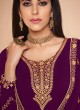 Purple Georgette Embroidered Churidar Suit Cross Stitch 7057 By Aashirwad SC/016669 Purple Georgette Embroidered Churidar Suit Cross Stitch 7057 By Aashirwad SC/016669