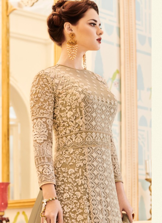 Aashirwad Veeda Gold Pure Georgette Anarkali Suit By Aashirwad Veeda-02 Aashirwad Veeda Gold Pure Georgette Anarkali Suit By Aashirwad Veeda-02