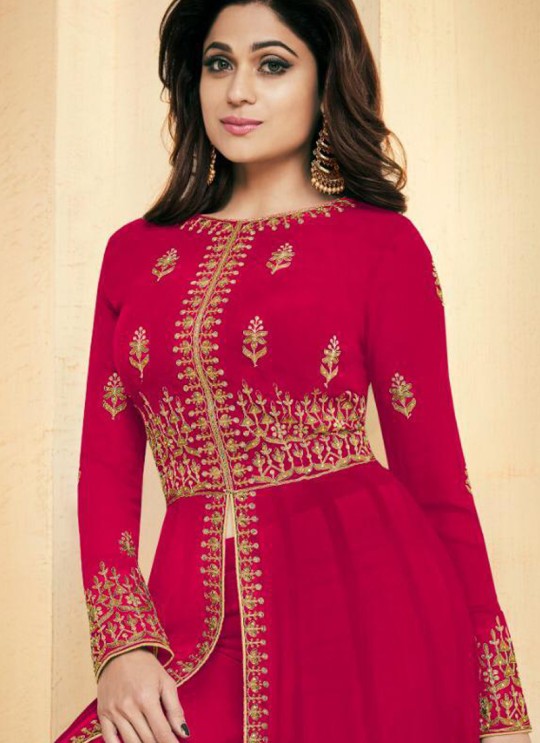 Georgette Party Designer Suit In Blue Color Shamita Color Plus 10001G SC/013533 Georgette Party Designer Suit In Blue Color Shamita Color Plus 10001G SC/013533