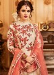 Aashirwad Wedding Affair Cream Melbourne Silk Anarkali Suit By Aashirwad Wedding Affair-001