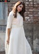 White Cotton Embroidered Floor Length Kurti A7 By Kilruba White Cotton Embroidered Floor Length Kurti A7 By Kilruba