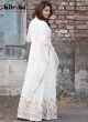 White Cotton Embroidered Floor Length Kurti A7 By Kilruba White Cotton Embroidered Floor Length Kurti A7 By Kilruba