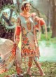 Green Pure Cotton Pakistani Designer Suit Riwayat By Kilruba SC018456