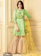 Peach Georgette Pakistani Sharara Suit CELEBRITY 2929 By Your Choice Peach Georgette Pakistani Sharara Suit CELEBRITY 2929 By Your Choice