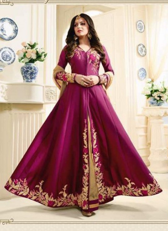 Drashti Dhami Cream Embroidered Wedding Wear Floor Length Anarkali Nitya Vol 104 1405 By LT Fabrics  SC/005016