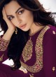 Sparking Party Wear Pakistani Suit In Magenta Color Anaya Gold 8206D Colour By Aashirwad SC/015721