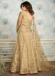 Beige Net Wedding Skirt Kameez Sheesh Mahal 8250 By Aashirwad Creation SC/016050