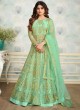 Green Net Wedding Skirt Kameez Sheesh Mahal 8251 By Aashirwad Creation SC/016051