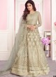 Cream Net Wedding Floor Length Anarkali Sufian 8263 By Aashirwad Creation SC/015982