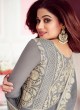 Grey Net Wedding Floor Length Anarkali Sufian 8266 By Aashirwad Creation SC/015985