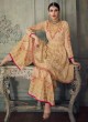 Spectacular Beige Georgette Sharara Suit For Bridesmaids Simona Sarara 8268 By Aashirwad Creation SC/015862