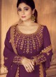 Purple Georgette Floor Length Anarkali Suit Anarkali 8229A By Aashirwad Creation SC/016731
