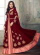 Maroon Georgette Embroidered Eid Wear Skirt Kameez Anaya 8205 By Aashirwad Creation SC/015178