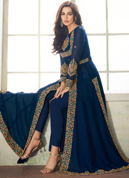 Royal Blue Georgette Embroidered Eid Wear Pakistani Suits Anaya 8206 By Aashirwad Creation SC/015179 Royal Blue Georgette Embroidered Eid Wear Pakistani Suits Anaya 8206 By Aashirwad Creation SC/015179