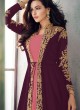 Pink Georgette Abaya Style Suit Anaya 8203 By Aashirwad SC/015176