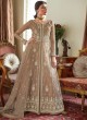 Beige Net Wedding Ghagra Suit Celebration 7039 By Aashirwad Creation SC/016555