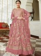 Net Wedding Floor Length Anarkali In Fawn Color Celebration Gold 7037C SC/017091