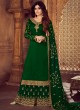 Embroidered Georgette Palazzo Suits For Ring Ceremony In Green Color Falak 8208 By Aashirwad Creation SC/015423