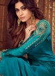 Pure Georgette Embroidered Palazzo Suits For Ring Ceremony In Turquoise Color Falak 8212 By Aashirwad Creation SC/015427