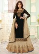 Black Wedding Wear Embroidered Lehenga Dress Fizza 7117 By Aashirwad SC-017682