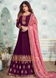 Purple Georgette Embroidered Skirt Kameez For Mehandi Ceremony Gota Pati 8235 By Aashirwad Creation SC/015316 Purple Georgette Embroidered Skirt Kameez For Mehandi Ceremony Gota Pati 8235 By Aashirwad Creation SC/015316