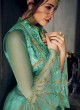 Turquoise Net Embroidered Ceremony Floor Length Anarkali Jannat 8215 By Aashirwad Creation SC/015091 Turquoise Net Embroidered Ceremony Floor Length Anarkali Jannat 8215 By Aashirwad Creation SC/015091