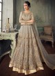 Grey Net Embroidered Ceremony Floor Length Anarkali Jannat 8218 By Aashirwad Creation SC/015094