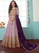 Lavender Georgette Abaya Style Suits Karishma  By Aashirwad Creation 7077