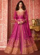 Pink Silk Embroidered Floor Length Anarkali Lihaaz 8294 By Aashirwad