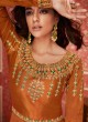 Orange Silk Embroidered Floor Length Anarkali Lihaaz 8296 By Aashirwad Orange Silk Embroidered Floor Length Anarkali Lihaaz 8296 By Aashirwad