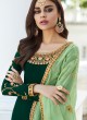 Green Georgette Embroidered Staight Cut Suits Mahira-3 7045 By Aashirwad  SC/016522