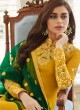 Yellow Georgette Embroidered Staight Cut Suits Mohra 7062 By Aashirwad  SC/016610