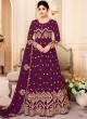 Purple Georgette Embroidered Eid Wear Abaya Style Anarkali Mor Pankh 8181 By Aashirwad Creation SC/014438 Purple Georgette Embroidered Eid Wear Abaya Style Anarkali Mor Pankh 8181 By Aashirwad Creation SC/014438