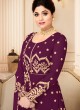 Purple Georgette Embroidered Eid Wear Abaya Style Anarkali Mor Pankh 8181 By Aashirwad Creation SC/014438 Purple Georgette Embroidered Eid Wear Abaya Style Anarkali Mor Pankh 8181 By Aashirwad Creation SC/014438