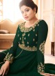 Green Georgette Embroidered Eid Wear Abaya Style Anarkali Mor Pankh 8182 By Aashirwad Creation SC/014439