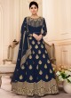Navy Blue Georgette Embroidered Eid Wear Abaya Style Anarkali Mor Pankh 8184 By Aashirwad Creation SC/014441 Navy Blue Georgette Embroidered Eid Wear Abaya Style Anarkali Mor Pankh 8184 By Aashirwad Creation SC/014441