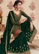 Green Georgette Embroidered Eid Wear Sharara Kameez Nafiza 8197 By Aashirwad Creation SC/014434
