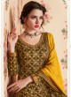 Mehandi Green Georgette Embroidered Eid Wear Sharara Kameez Nafiza 8200 By Aashirwad Creation SC/014437