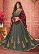 Glamorous Floor Length Anarkali In Grey Color For Bridesmaids Nusrat 8285 By Aashirwad SC/016082