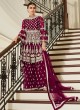 Magenta Net Bridal Sharara Suit Premium Sharara 7023 By Aashirwad SC/016959 Magenta Net Bridal Sharara Suit Premium Sharara 7023 By Aashirwad SC/016959