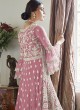 Premium Sharara Gold By Aashirwad 7024B Pink Net Palazzo Suit SC-017444