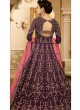 Purple Silk Bridal Floor Length Anarkali Raag Sutra 101 By Aashirwad Creation SC/012897