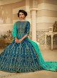 Blue Silk Bridal Floor Length Anarkali Raag Sutra 102 By Aashirwad Creation SC/012898