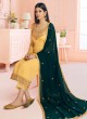 Rosy By Aashirwad 7119 Yellow Pure Georgette Straight Cut Suit