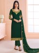 Rosy By Aashirwad 7121 Green Pure Georgette Straight Cut Suit