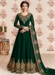 Green Georgette Embroidered Eid Wear Abaya Style Anarkali Roza 8185 By Aashirwad Creation SC/015053