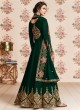 Green Georgette Embroidered Eid Wear Abaya Style Anarkali Roza 8185 By Aashirwad Creation SC/015053