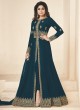 Georgette Party Designer Suit In Teal Blue Color Shamita Color Plus 10001C SC/013530