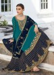 Firozi Georgette Embroidered Skirt Kameez Skirt 7041 By Aashirwad  SC/016565